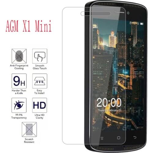NEW Ultra-thin New For AGM X1 Mini 5inch Tempered Glass Screen Protector Premium Front Clear Protective Film Cover
