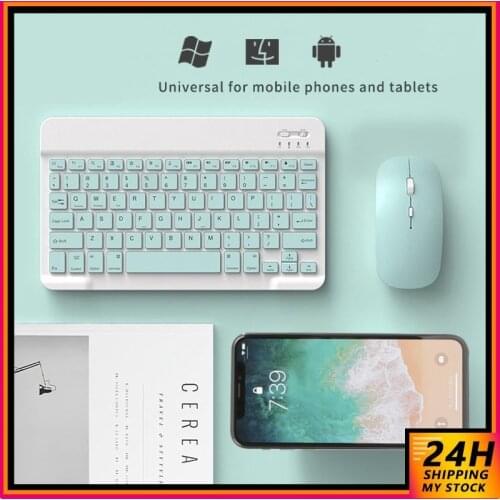2021 New Sales 10 INCH Wireless Lightweight Portable Mini Bluetooth-Compatible Keyboard Tablet Phone Universal