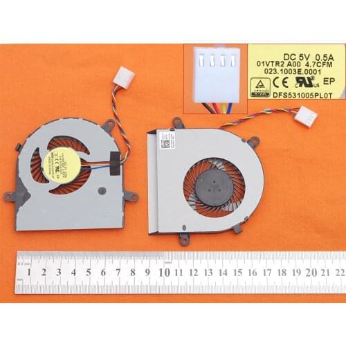 New Laptop Cooling Fan For DELL Inspiron 24-3455 24-3459 Original PN: 023.1003E.0001 DFS531005PL0T CPU Cooler Radiator