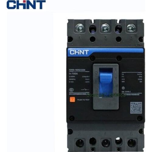 Original CHNT CHINT 125A 160A MCCB Molded Case Circuit Breaker Air Switch 3P NM1 NXM-125S/3300 NXM-160S/3300 125A 160A