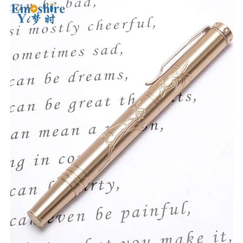 Original Design New Brass Brand Ball Pen Signature Pen Brass Ballpoint Pen High-grad Gift Metal StaTionery for Business P673