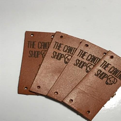 Personalize Leather labels for knitted and crocheted items,leather tags for crochet,Knitting Labels,Logo Labels