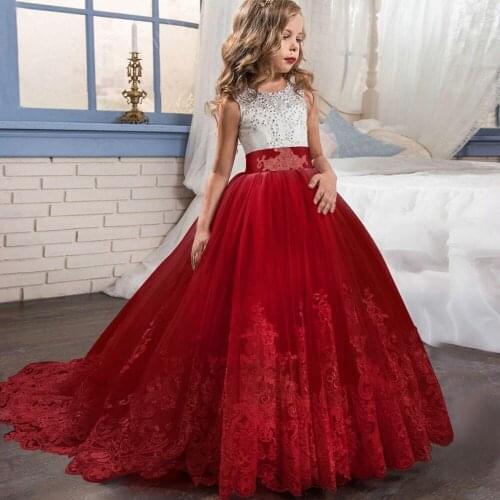 Girls dress robe enfant fille sukienki letnie flower girl dresses meisjes kleding princesa wedding dress 2020 vestidos de novia