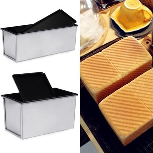 Rectangular Loaf Pan Aluminum Alloy Toast Bread Mold Cake Mold Loaf Baking Pan Cake Toast Bread Mold Non Stick Pan Baking Tool