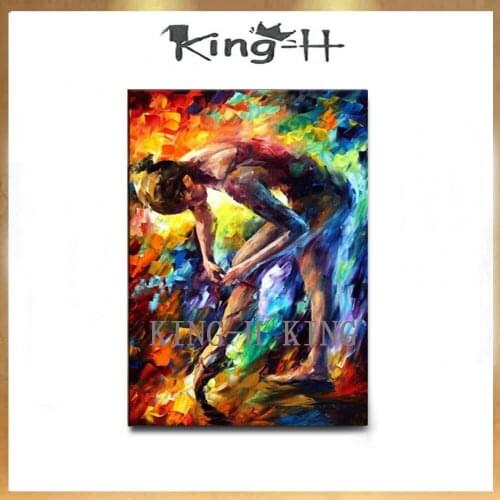 Hand-painted oil painting sexy dancing girls dress sexy dancers oil painting on the canvas of the sitting room decorate the lobb