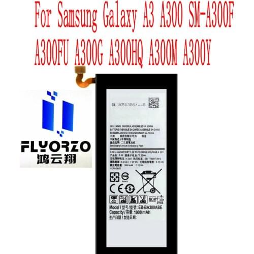High Quality 1900mAh EB-BA300ABE Battery For Samsung Galaxy A3 A300 SM-A300F A300FU A300G A300HQ A300M A300Y Mobile Phone