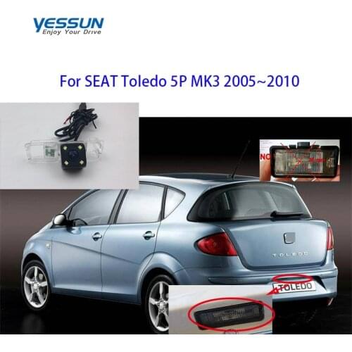 Yessun CCD Rear View Camera For SEAT Toledo 5P MK3 2005~2010 Parking Reverse Backup 4 LED CAMERA Car license plate