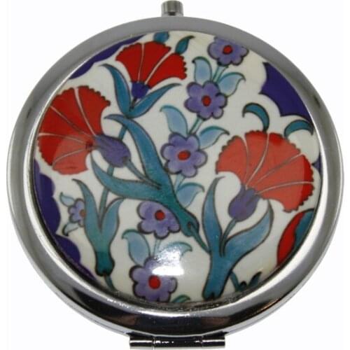 Authentic China Carnations Decorated Bag mirror mirror зеркало espejo miroir decorative objects