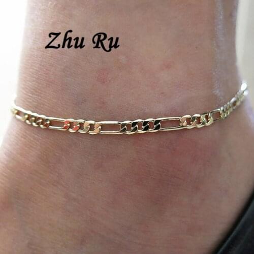 ZHU RU 2018 New feet chain pulsera tobillo ankle Bracelet on the leg for women Anklets fashion foot chain jewelry High quality