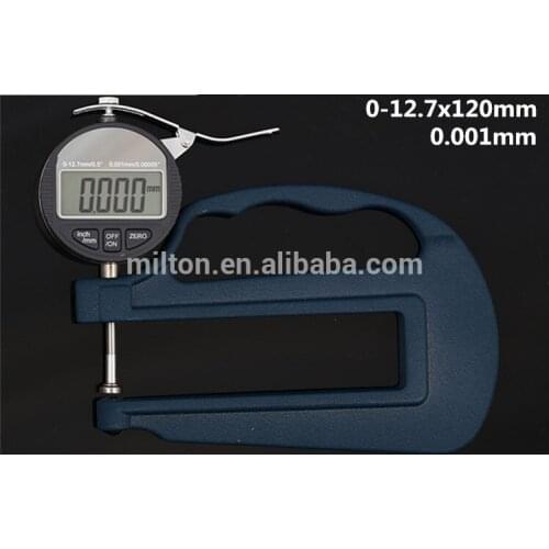 0-10mm 0.001mm Deep frame digital thickness gauge tester meter with deep throat 120mm