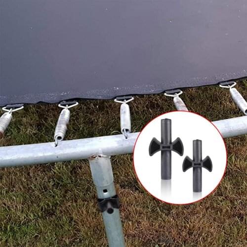 12 Pieces Trampoline Enclosure Pole Gap Spacers ABS Plastic Thick Cross Trampoline Gap Gaskets Trampoline Plastic Spacers