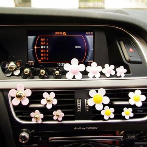 4pcs/lot Flower Car Diffuser Freshener Air Vent Clip Perfume Auto Interior Decoration Car Flavoring Car Accessories