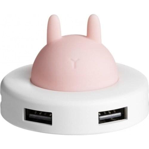 4 In 1 USB Ports Hub Extension Cable Splitter with Atmosphere Light Car Mobile Phone Computer USB Charging Splitter Extender