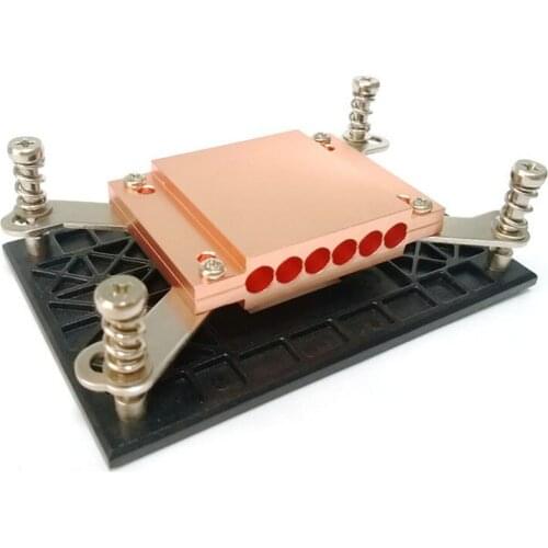6holes AMD AM4 platform copper plywood block for diameter 6mm heat pipe