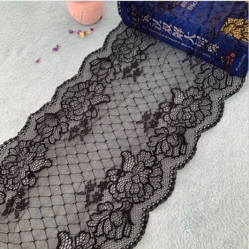 TD3521 21Cm Black lace accessories diy hand-led dress curtain decorative fabric