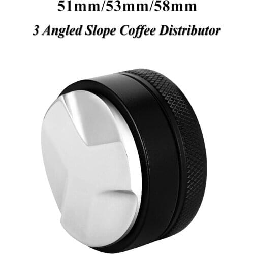 Stainless Steel Coffee Distributor 51mm/53mm/58mm Coffee Tamper Espresso Distribution Tool Coffee Coffee Powder Hammer Leveler