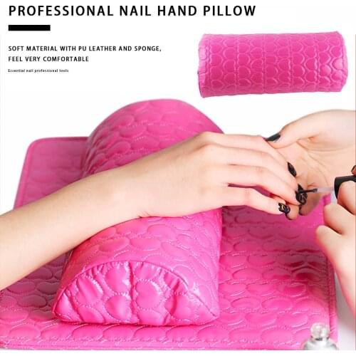 Hot Sale 1PC Hand Rest Pillow Manicure Hand Support Cushion PU Leather Cover Sponge Filler Hand Arm Holder Pillow