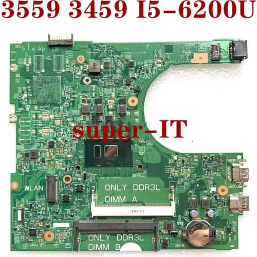 I5-6200U For Dell inspiron 14 3459 15 3559 Laptop Motherboard 14236-1 CPWW0 30J5G 030J5G Mainboard 100%tested