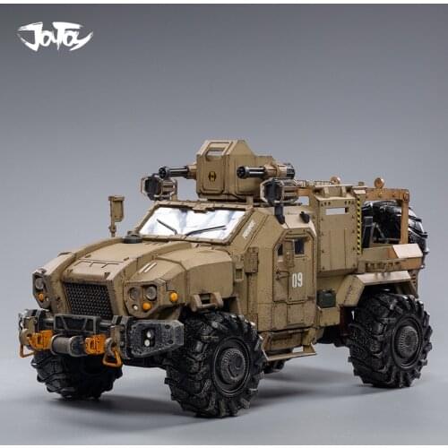 JOYTOY 1/18 Hurricane Heavy Duty Off-road Vehicle Sand Version with 3.75 Soldier Hummer Dark Source In stock