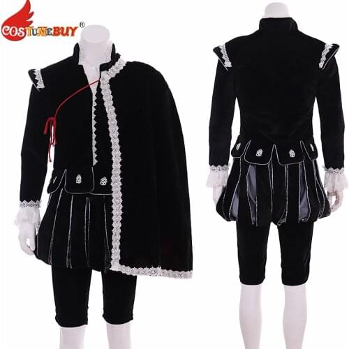 Costumebuy Victorian Tudor Costume Renaissance Medieval Prince Men Elizabethan Royal Party Suit Custom Made