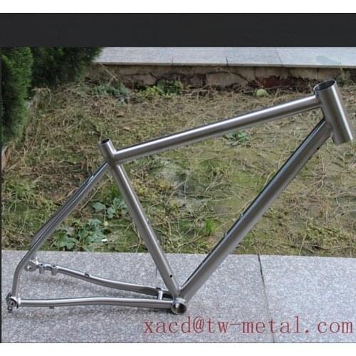 Hot-sale Inner-Cable Route Titanium Road Bike Frame with Thru Axle