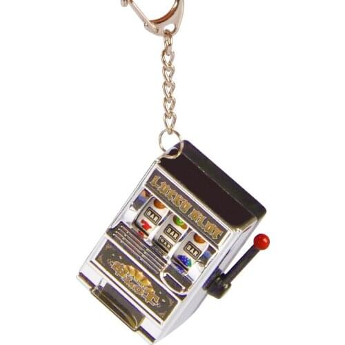 Mini Keychain Fruit Machine 777 Bonus Machine Creative Novelty Pendant Childrens Toy Birthday Childrens Day Gift anti toy