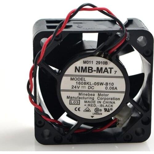 NMB 1608KL-05W-B10 4020 0.06A 4cm 24V dual ball chassis inverter fan