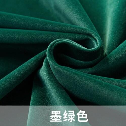 Nordic Mink Velvet Texture Curtains Pure Color Not Down Velvet Curtains for Living Room High-end Club Curtain Tulle Decoration