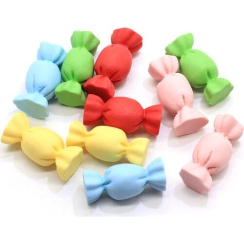 Yiwu Supply Sweet Candy Resin Craft Pink Blue Red Japanese Diy Earrings Stud Charms Accessories