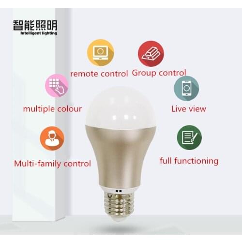 SZDOIT Smart Home LED Energy Saving Light Bulb , New E27 RGB With Changeable Colorful , Wifi Control / Voice Control