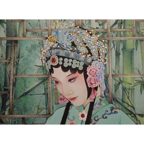 Chinese Retro style 5d diy diamond painting embroidery Woman diamond Rhinestone mosaic full round square 5d diamond artZP-3645