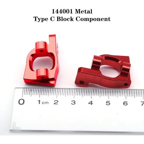 WLtoys 144001 RC Car Spare Parts 4WD Upgrade Metal 144001-1253 Type C Block Component Left And Right Blocks C Seat 1:14