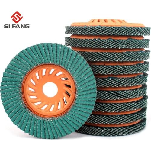 10Pcs 4'' Flap Disc Flap Wheel 60Grit Especially Suitable For Grinding Aluminum Metal Zirconia Alumina 5/8" Arbor Super Quality