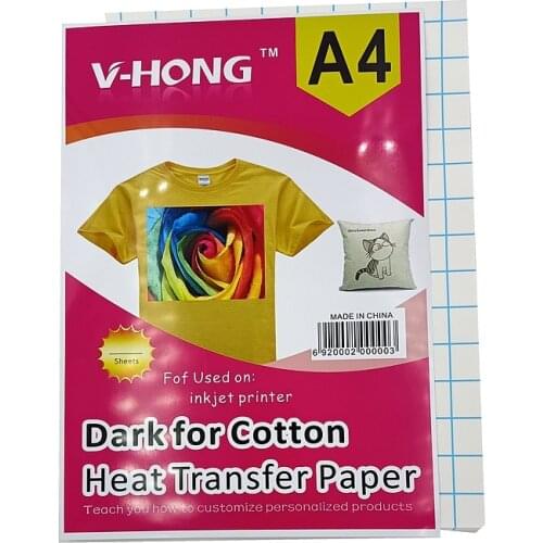 10sheets/bag, A4 Sublimation Printing White T-Shirt Fabric Cotton Garment hot Thermal Inkjet heat Transfer Paper 8.26x11.7 inch