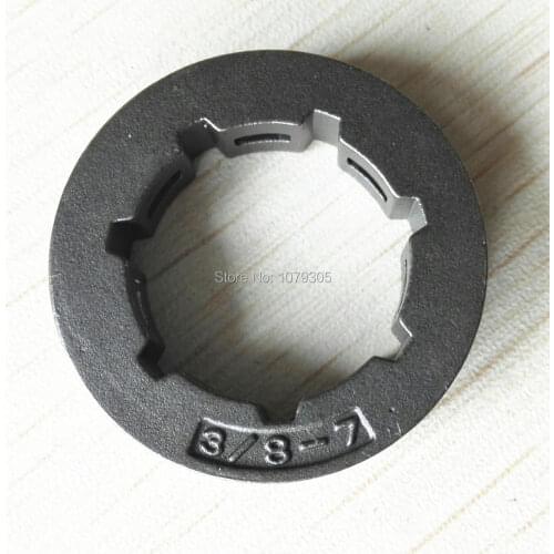 2PCS Chainsaw Part Clutch Rim Sprocket 3/8" Pitch - 7 teeth bigger hole fit hus 365/372 chainsaw