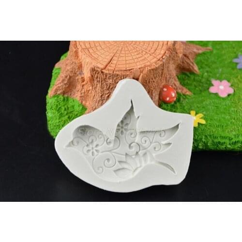 200PCS dove of peace shape resin molds fondant mold,silicone cake mold, fondant cake decorating tools
