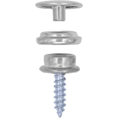 62 Pcs Iron Boat Marine Canvas Fabric Snap Cover Button Socket Kit