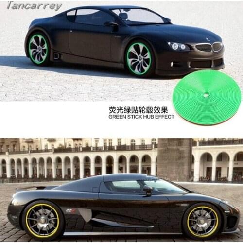 8M/Roll Car Wheel Protector Hub Sticker for ford mondeo lexus renault clio opel astra ford ranger nissan tiida Accessories