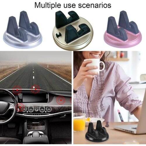 Car Phone Holder 360 Degree Soft Silicone Anti Slip Mat Mobile Phone Mount Stands Support Car GPS Dashboard Bracket