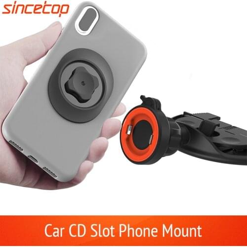 Car Phone Holder for CD Slot 360 Rotation Mount Universal Cell Phone Clip Stand Bracket for iPhone Samsung GPS Cradle navigation