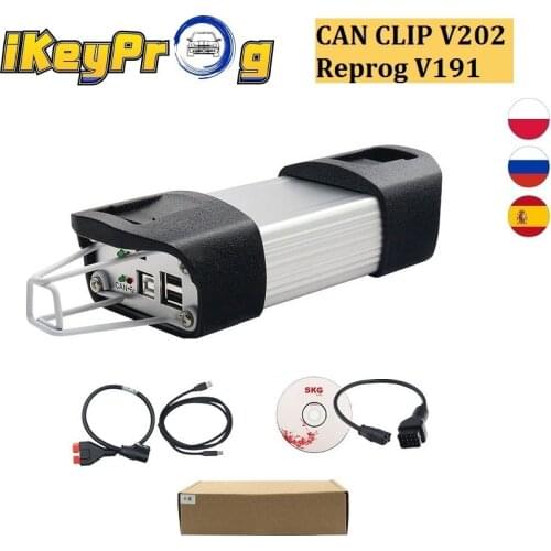 V200 AN2131QC Golden Can Clip Car Diagnostic Tool Newest For Renault Can Clip Reprog V200 OBD2 Scanner Fits Renault Car Diagnost