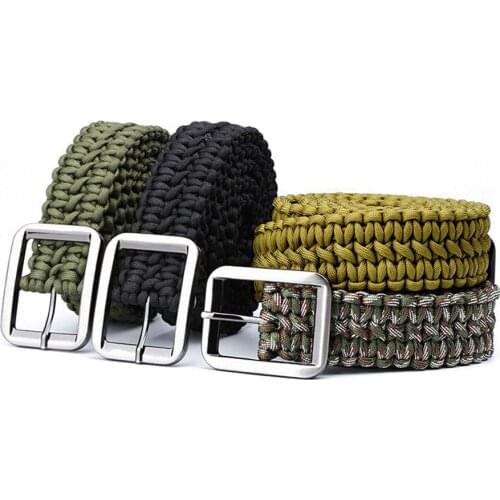 Express Free Shipping 10pieces/lot Paracord 550 Survival Belt 4 Colors Made Hand Tactical Military Bracelet Outdoor For Outdoor