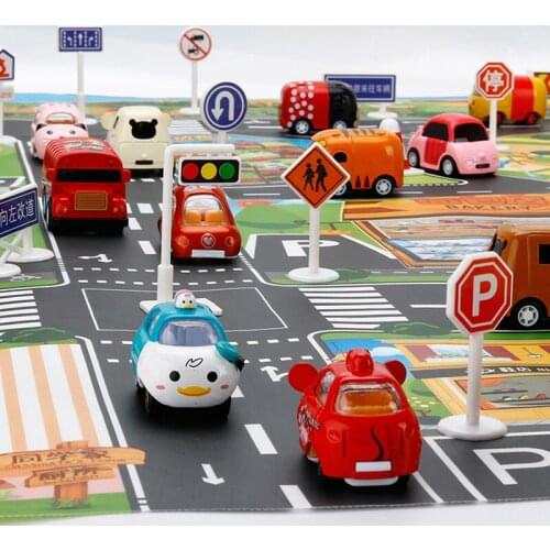 Large City Traffic Car Park Mat Developing Baby Crawling Mat Play Game Mat Toys 130x100mm