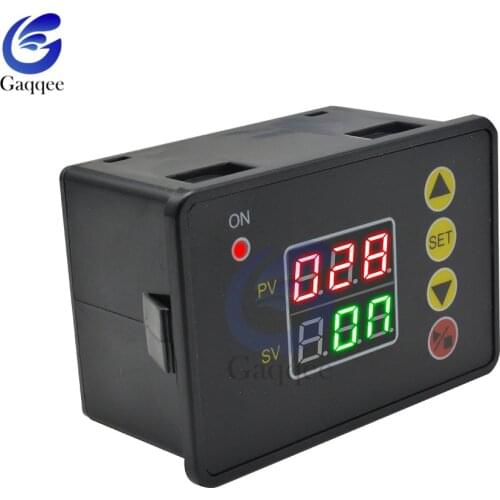 DC 12V 24V AC 110V 220V T2310 Digital Time Controller Timer Relay Module Dual LED Display Timing Relay Switch