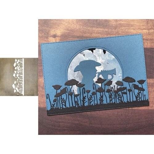 Border Of Flaming Flowers Metal Cutting Dies for Scrapbooking and Card Making Paper Craft 2020 New die cuts