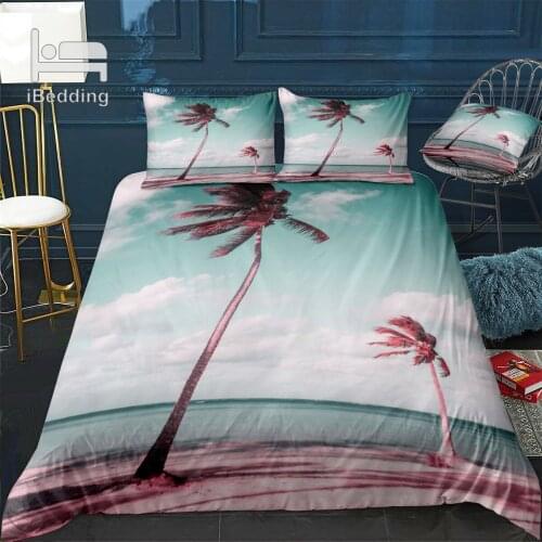 Beach Bedding Set Luxury Ocean Blue Sky Summer Duvet Cover Nordic Bed 150 Quilts and Quilt Bed Girls Twin Size Bedding Queen