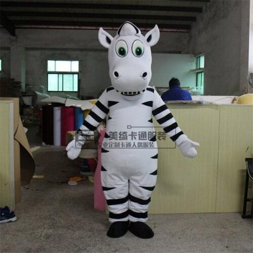 Zebra Cartoon Costume Walking Puppet Costume Propaganda Performance Adult Wear Doll Performance Animal Headgear