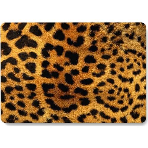 Leopard Laptop Case for Macbook Air 13 A2337 A2179 A2338 A1534 Notebook Protective Shell M1 Chip Air Pro 13 15 Inch Back Cover