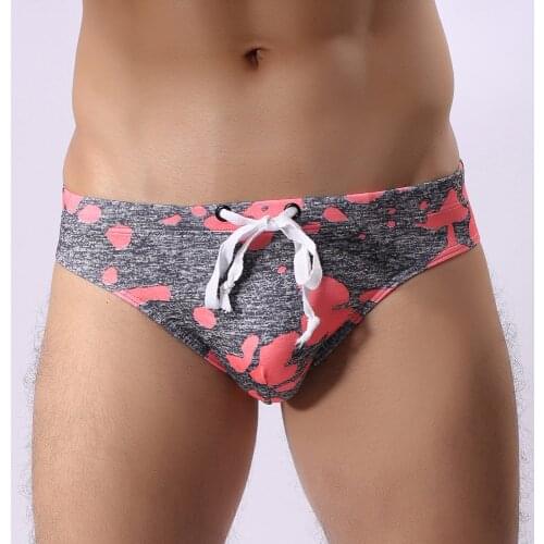 Summer swimwear sexy mens swim briefs Mens shorts low Waist Swimsuits Underwear Sports Bathing suit beachwear Bikini