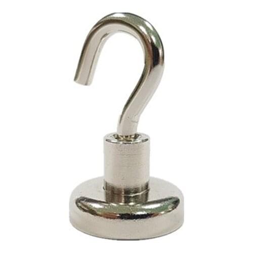Magnetic Hook 16/20mm Diameter Heavy Duty NdFeB Strong Magnet Hook, For Home, Kitchen Workplace Office and Garage